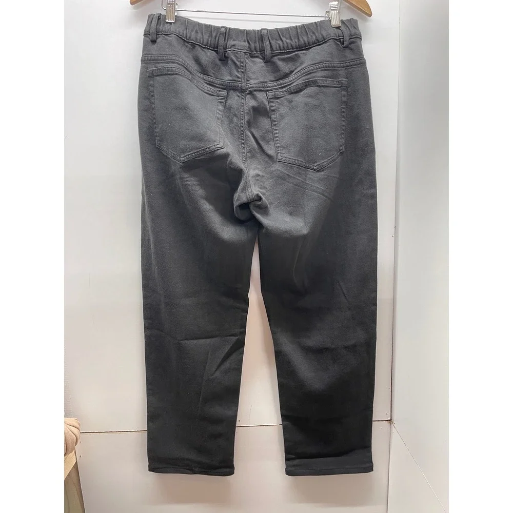 Bearbottom Clothing Mens Charcoal Black Stretch Chino Pants Size L 30 Inseam